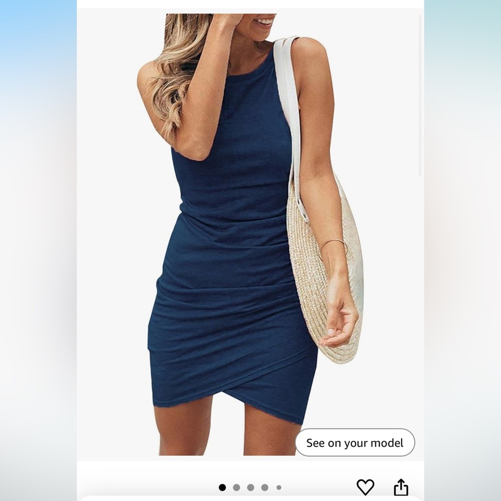 Sleeveless Blue Top